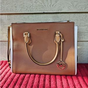 Michael Kors Hope Large Saffiano Leather Satchel